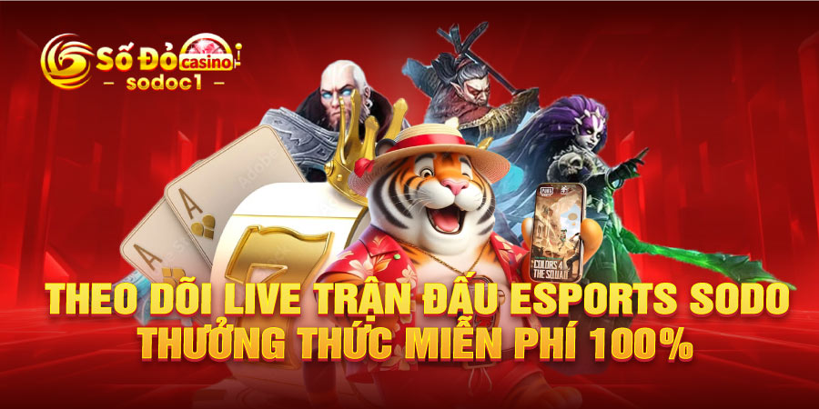 Theo dõi live trận đấu Esports SODO thưởng thức miễn phí 100%